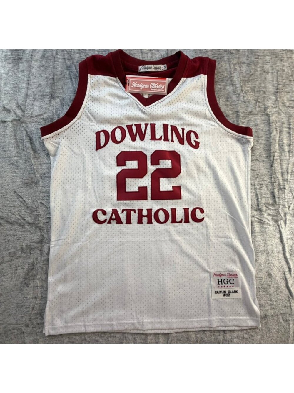 Dowling Catholic Basketball Jersey Caitlin Clark #22 Headgear Classics M WNBA